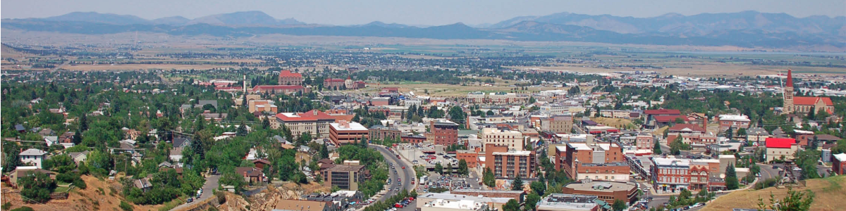 Aerial View of Helena, MT