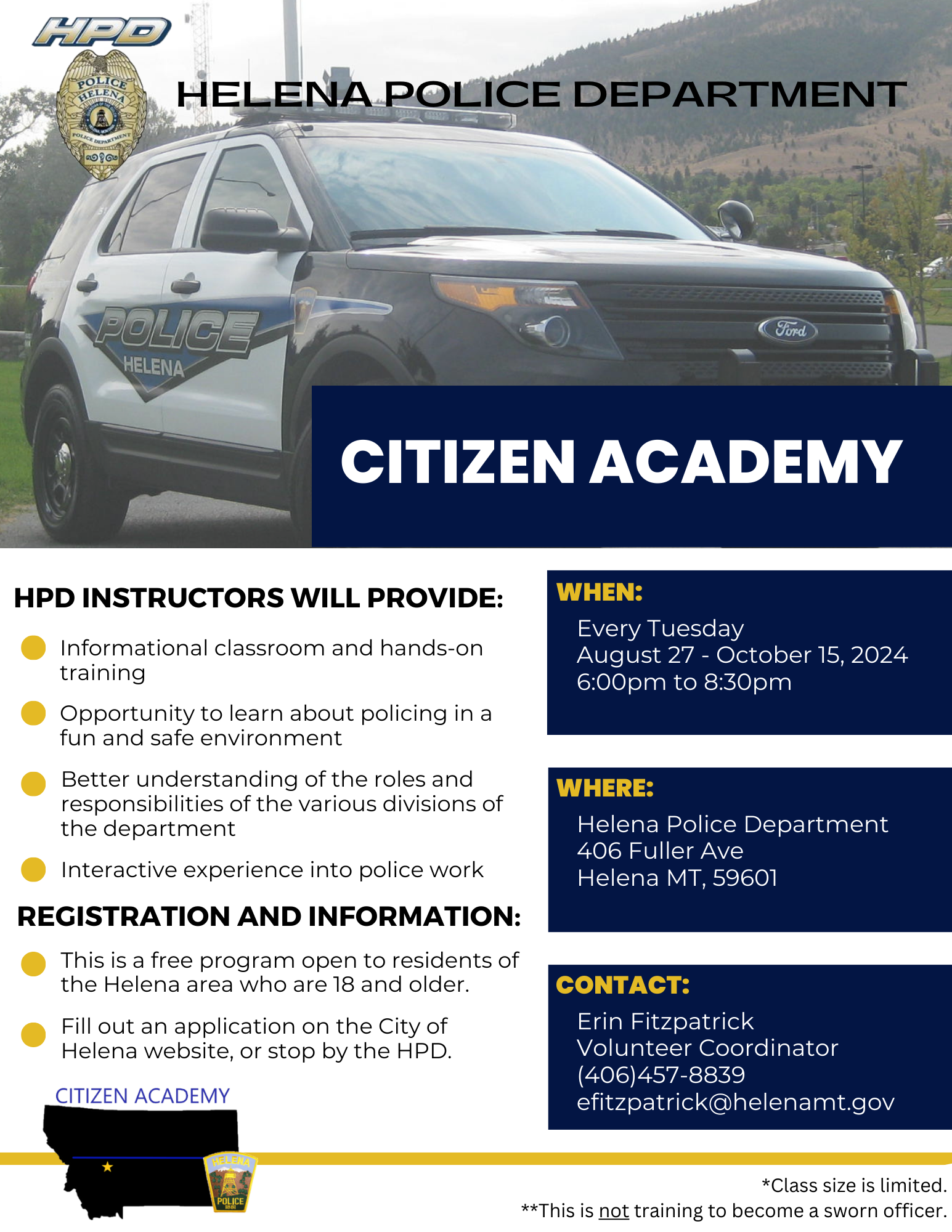 Citizen Academy Flyer